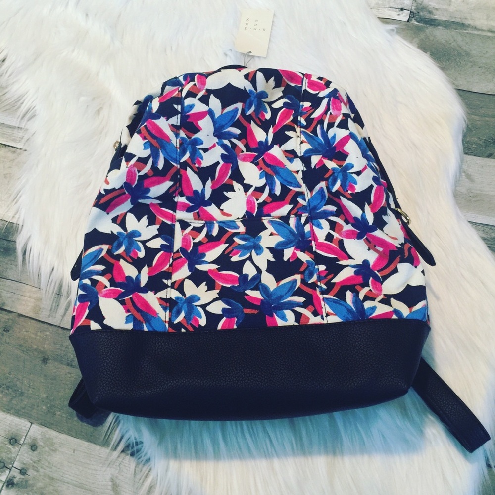NWT a new day floral backpack